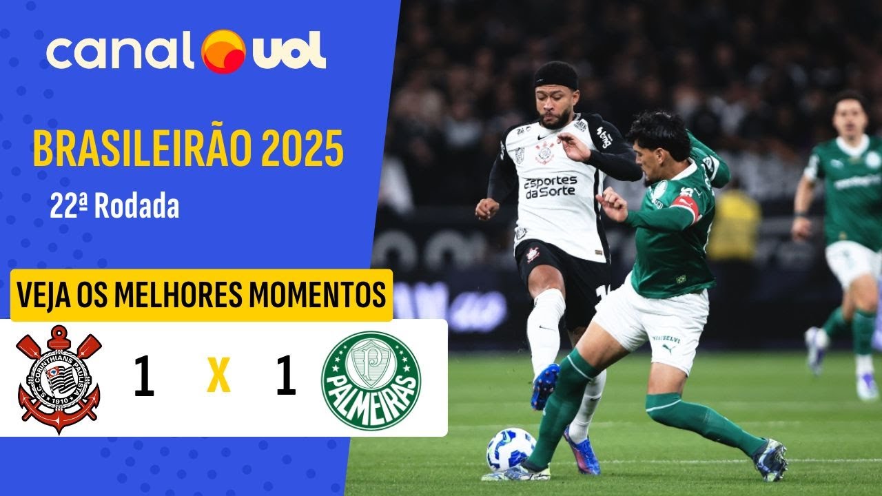 PALMEIRAS DOMINA CORINTHIANS, MAS FAZ GOL CONTRA E DÉRBI FICA NO EMPATE
