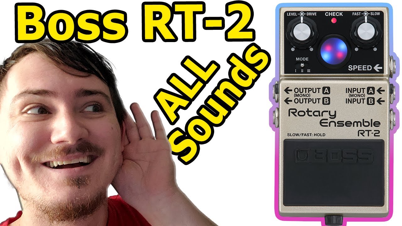 Boss RT-2 Rotory Ensemble ALL SOUNDS, Boss RT 2 + Expression Pedal