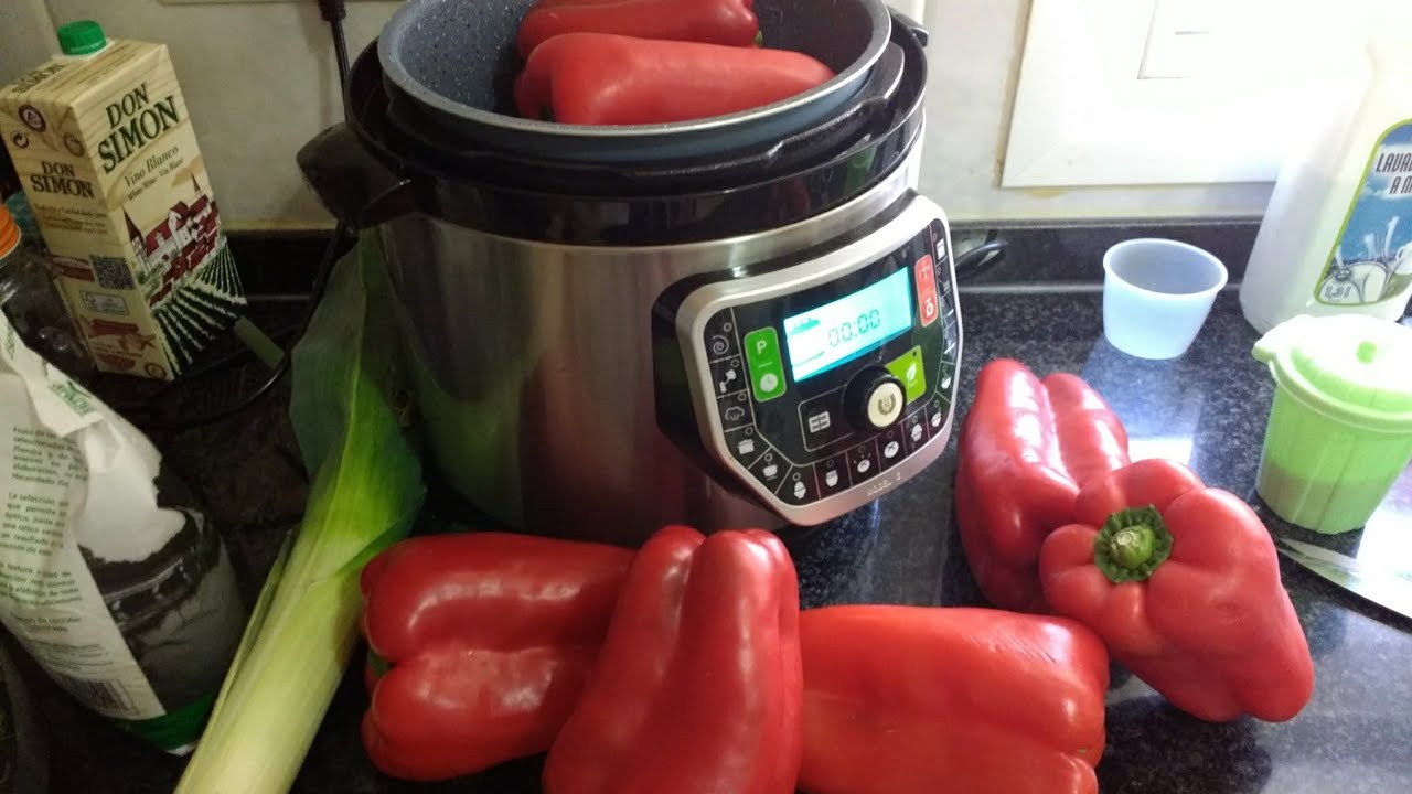 Como asar pimientos en su jugo en olla GM G