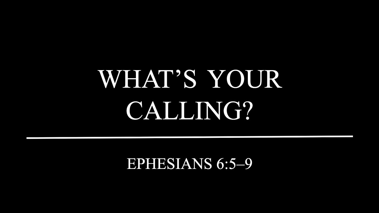 (MEN'S NIGHT) What’s Your Calling | Ephesians 6:5-9 | Bartjan Vargas