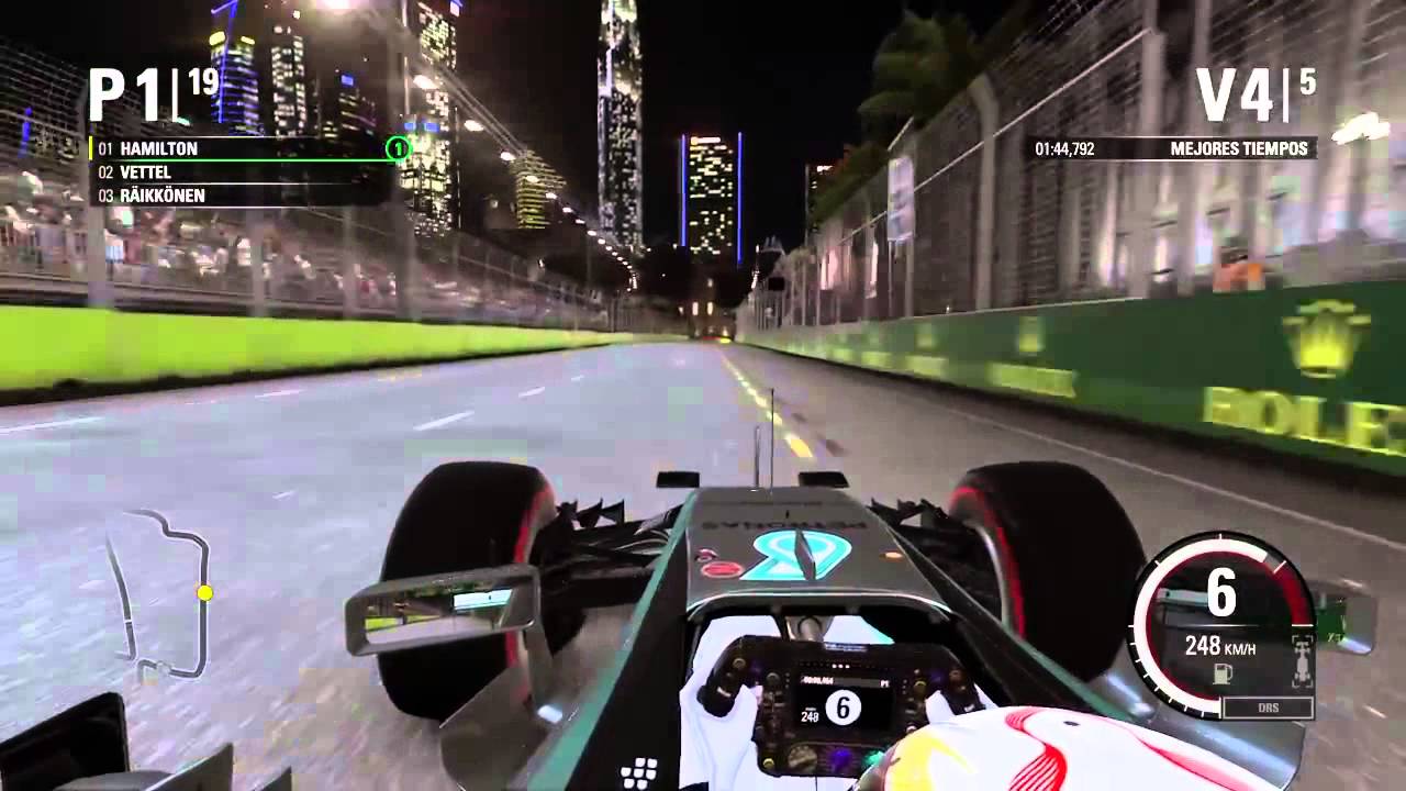 F1 2015 - Lewis Hamilton Onboard Singapure GP ( Mercedes AMG W06)