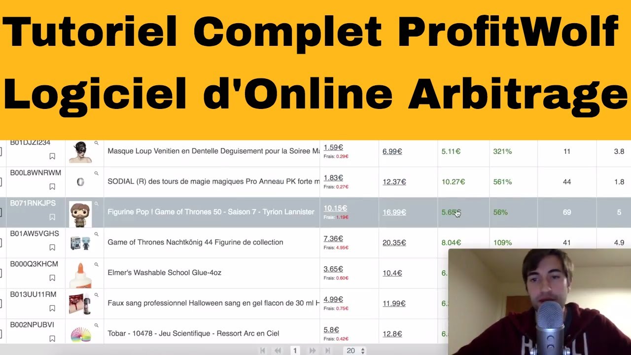 Tutoriel Complet de ProfitWolf - Logiciel d'Online Arbitrage