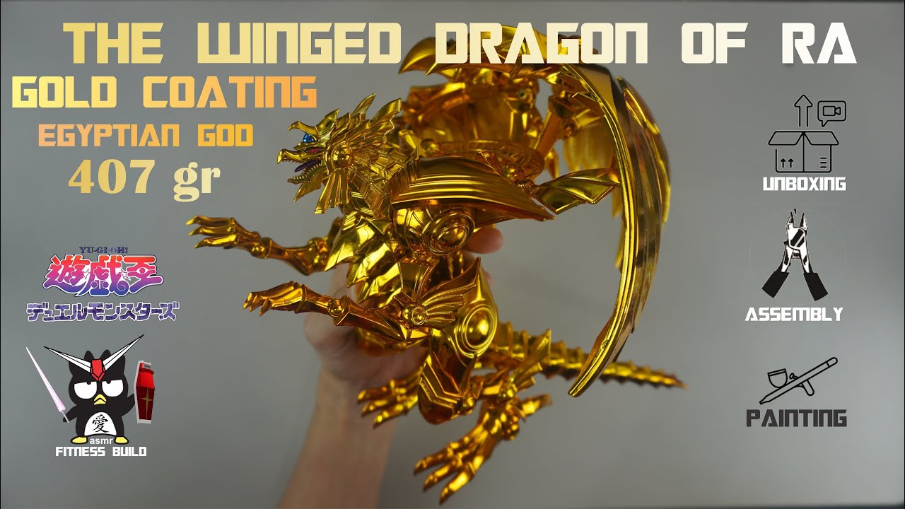 Yu Gi Oh Egyptian God The Winged Dragon of RA | Figure Rise Standard Amplified | ASMR Fitness Build