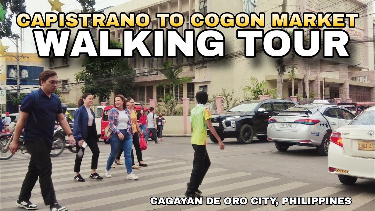 CAGAYAN DE ORO CITY MINDANAO , PHILIPPINES- Capistrano to Cogon Public Market Walking Tour