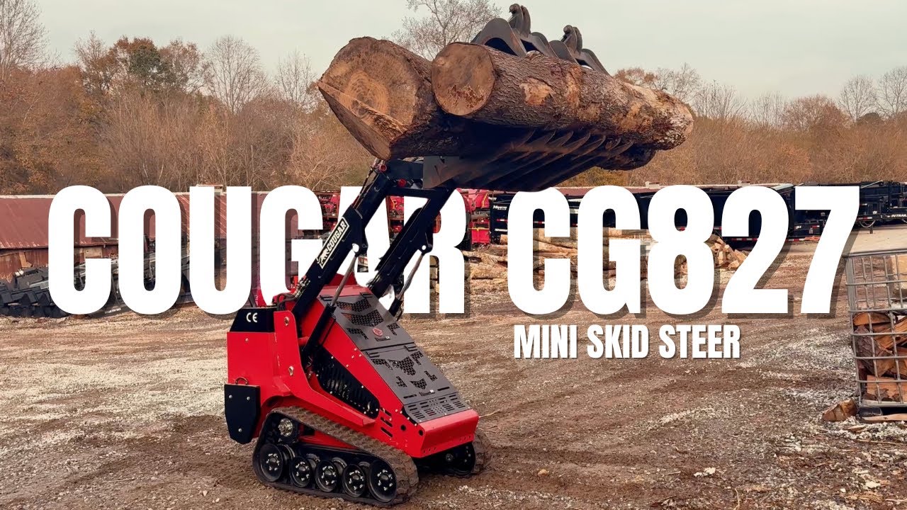 Cougar CG827 Mini Skid Steer | Attachment Showcase