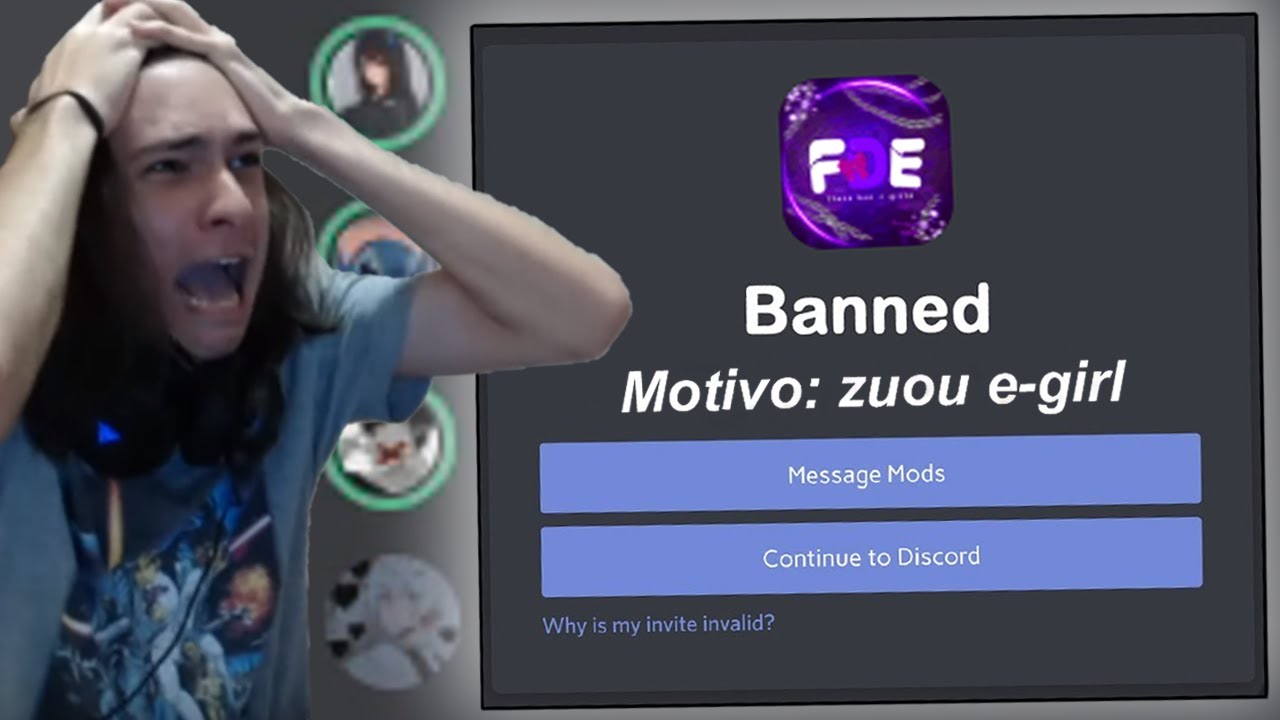 FIZ SPEEDRUN DE BAN NO DISCORD