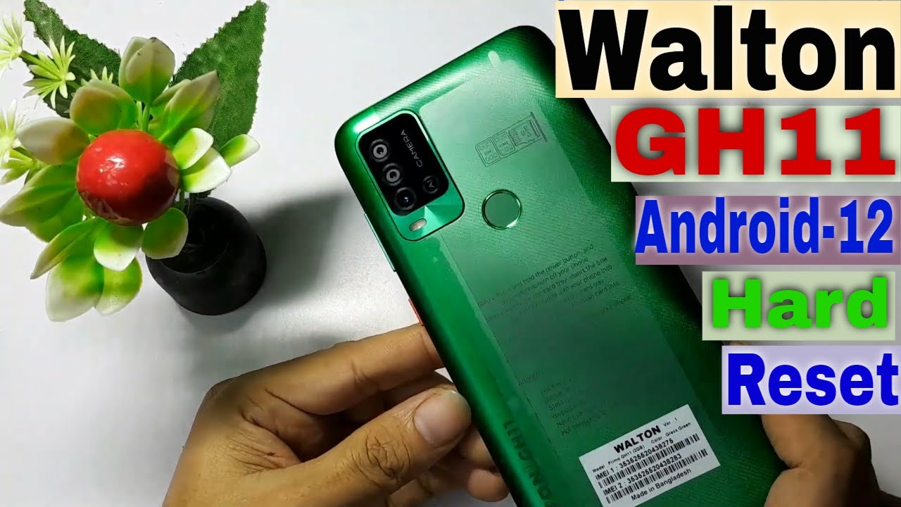Walton Gh11 Android 12 hard reset And Screen Lock |All Android 12 Hard Reset And unlock 2022