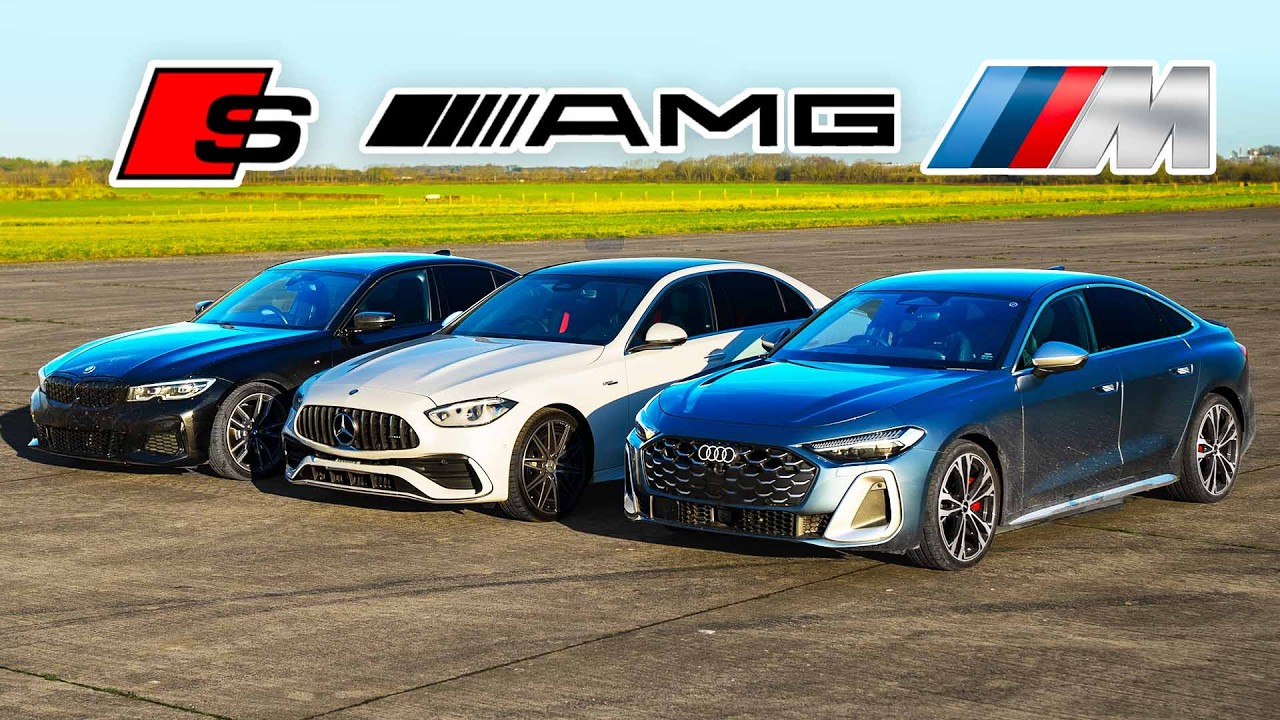 Nuevo Audi S5 vs Nuevo AMG C43 vs BMW M340i: ARRANCONES