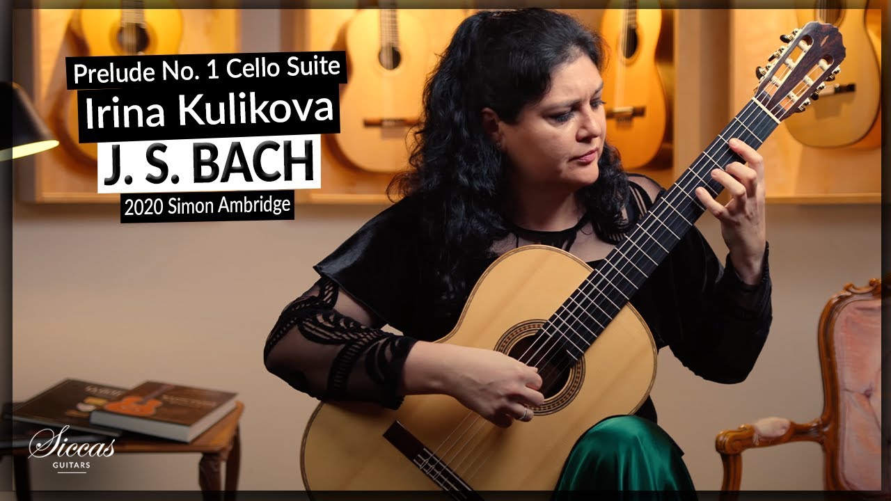 Irina Kulikova plays Cello Suite, Prelude No. 1 by J. S. Bach on a 2020 Simon  Ambridge