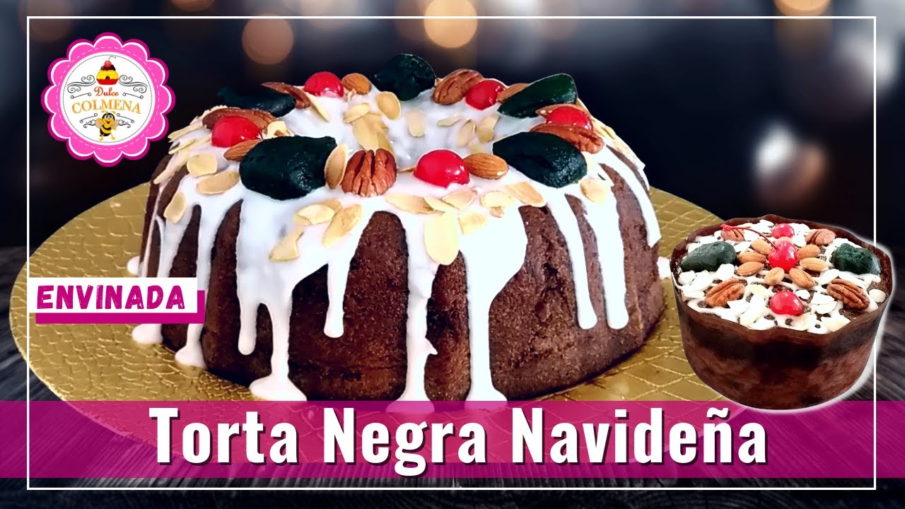 Este pastel es delicioso para estas navidades🎄😋/ Torta Negra (Envinada) / explicación sencilla