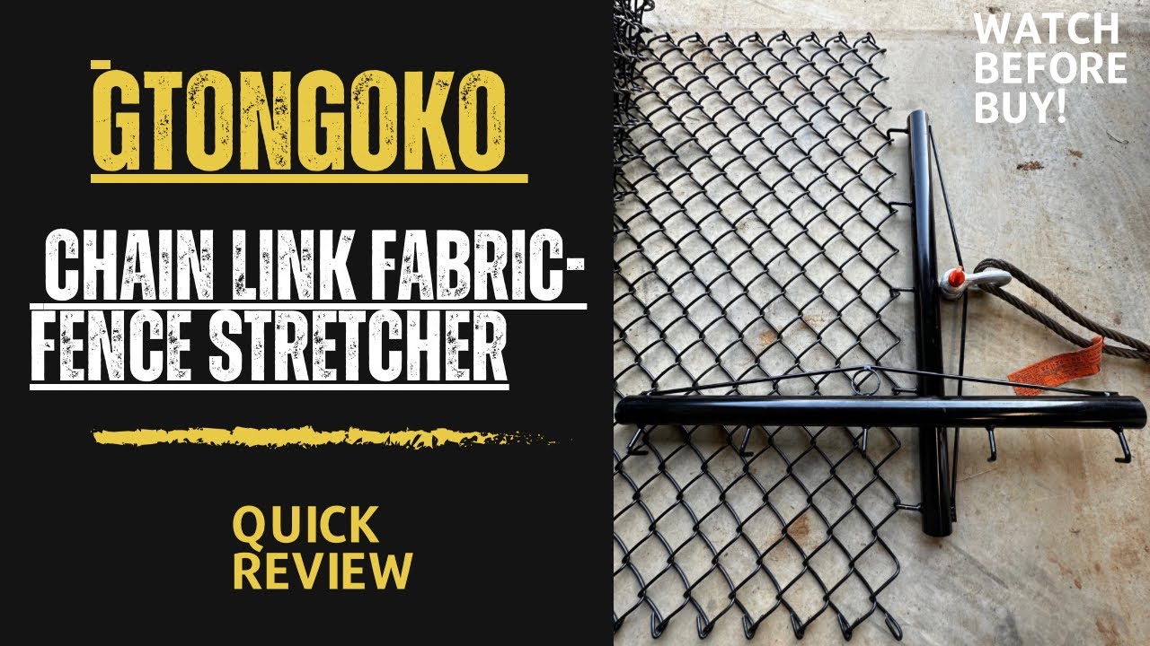 Chain link Fence stretcher/ a how to review