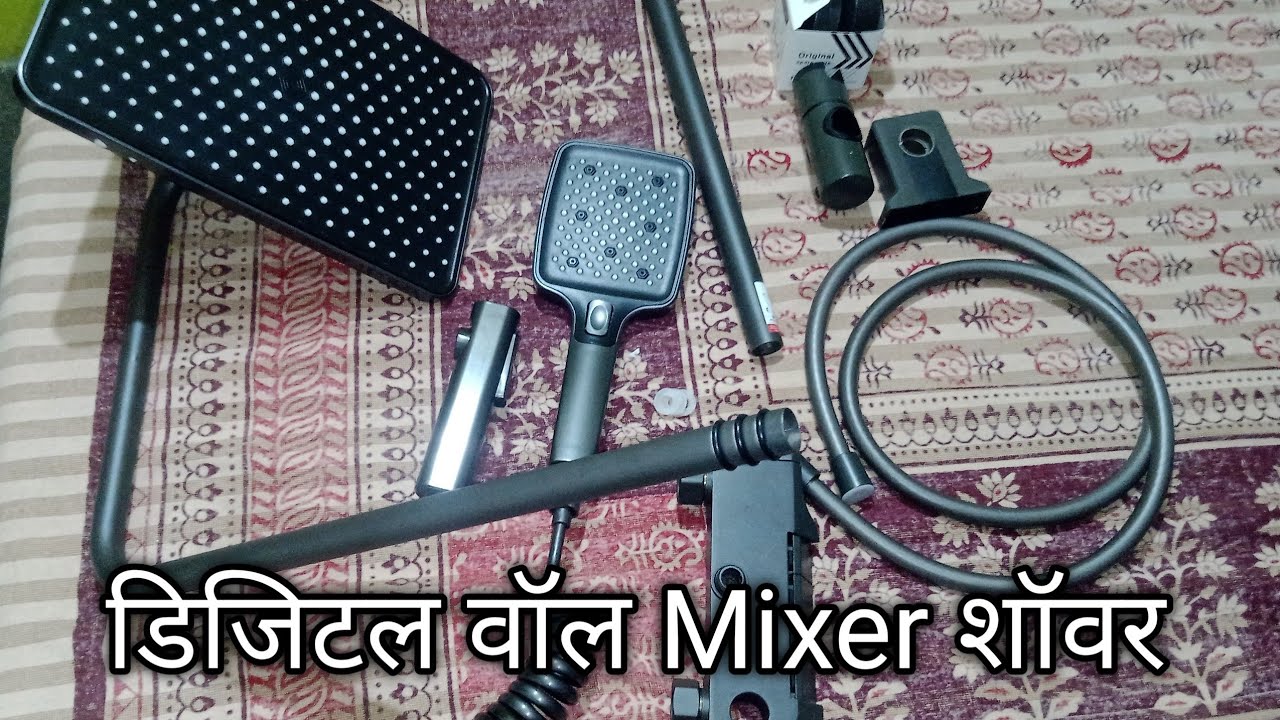 Thermostatic Shower Set Penal Wall Mixer || Digital Piano Shower System