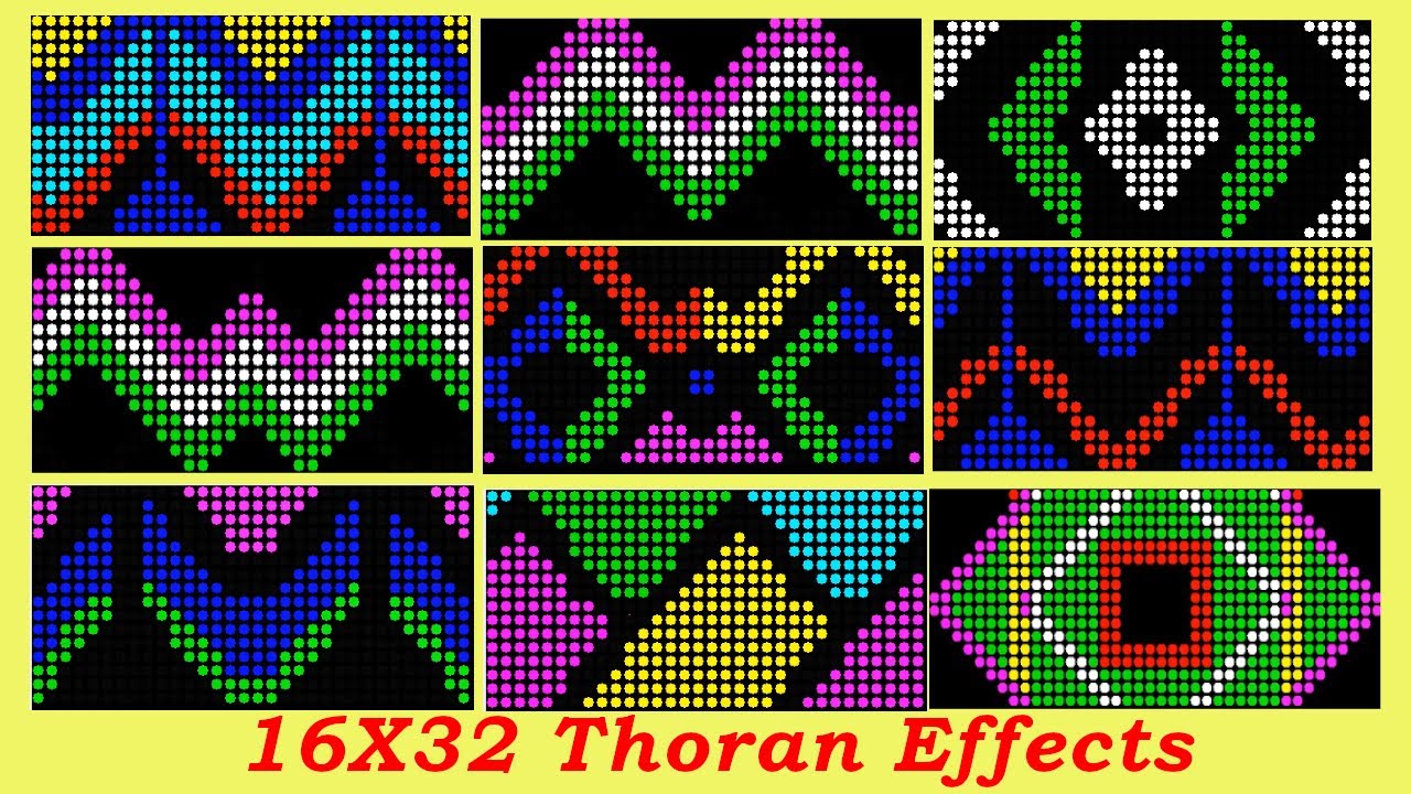 16X32 Thoran Effects |Diwali house Decoration in Pixel Led |@bharatpixelled2904| pixel lights effect