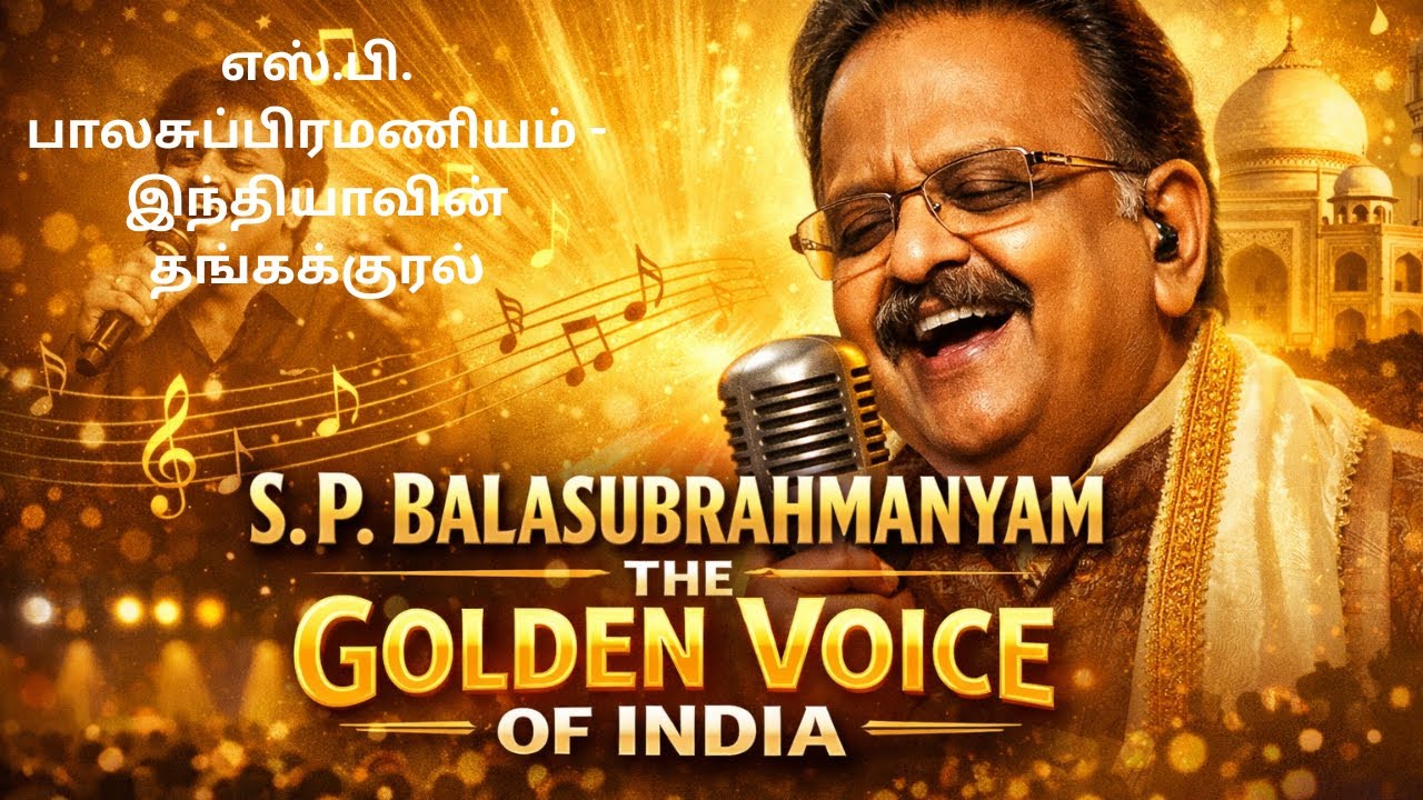 எஸ்.பி. பாலசுப்பிரமணியம் - இந்தியாவின் தங்கக் குரல்- S.P. BALASUBRAHMANYAM- GOLDEN VOICE OF INDIA