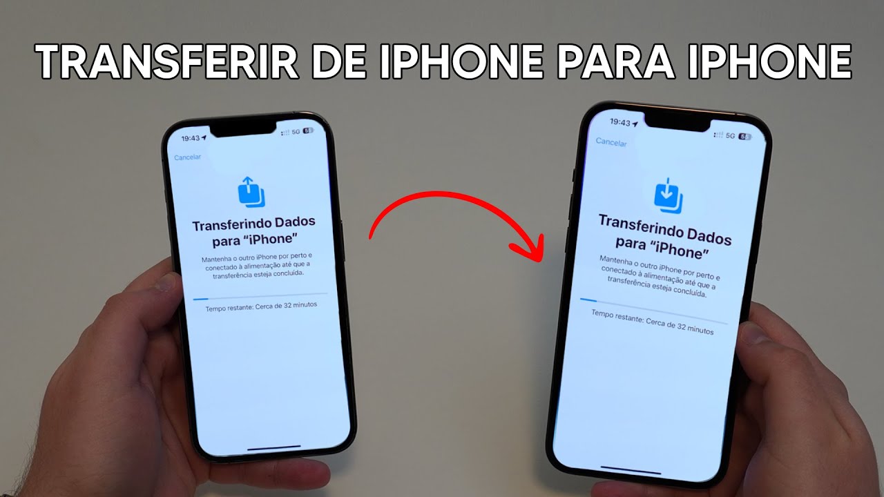 Como Transferir TODOS OS DADOS de um iPhone Antigo para um iPhone Novo!