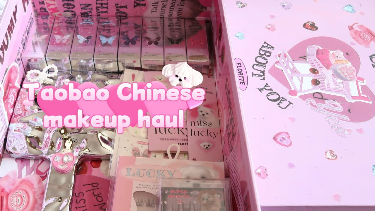 Taobao Chinese Flortte affordable makeup haul unboxing| pandabuy!