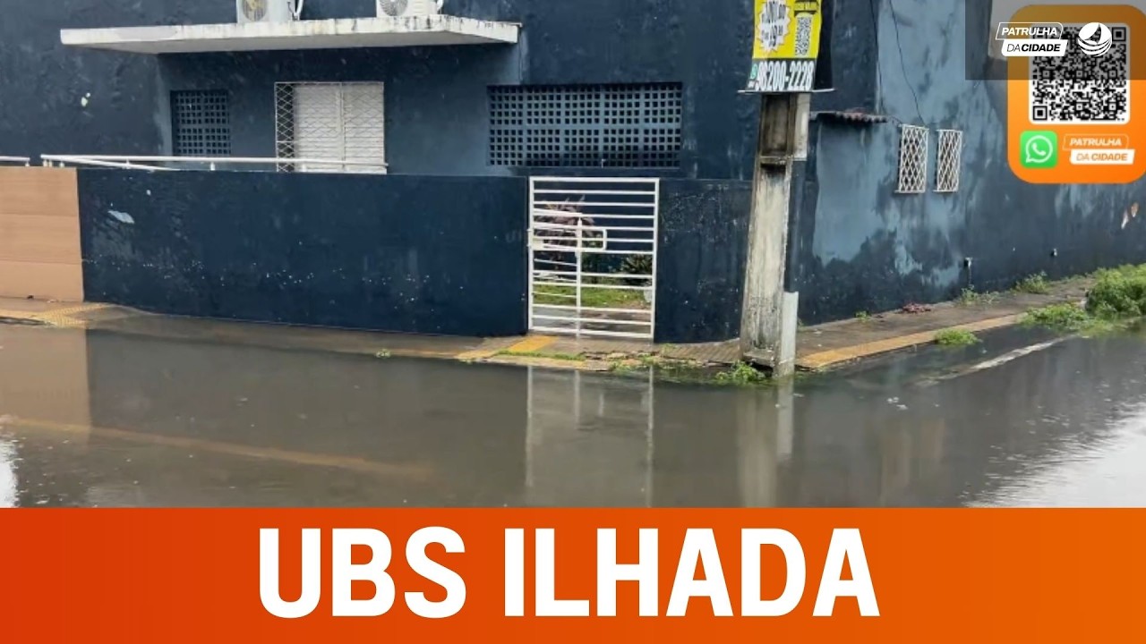 A unidade básica de saúde das Rocas fica fechada devido as chuvas