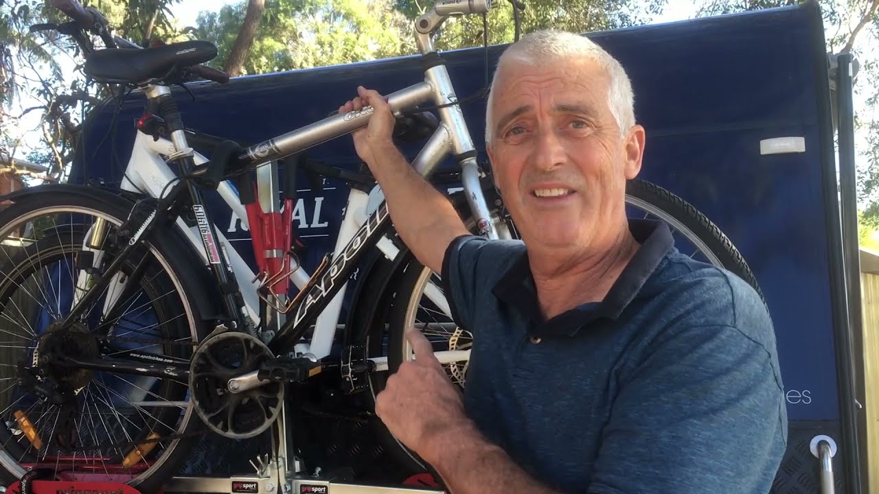 Gripsport caravan bike rack - Fireman Ron & Di