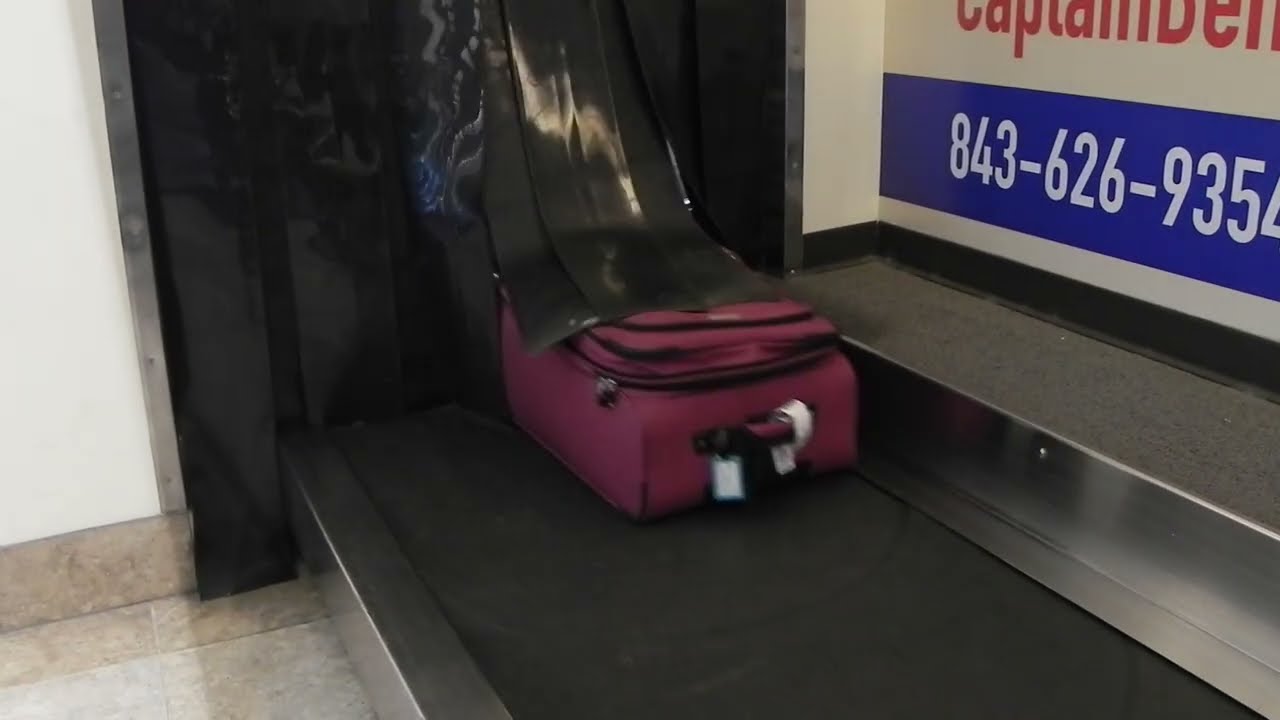 Getting Our Bags From the Plane