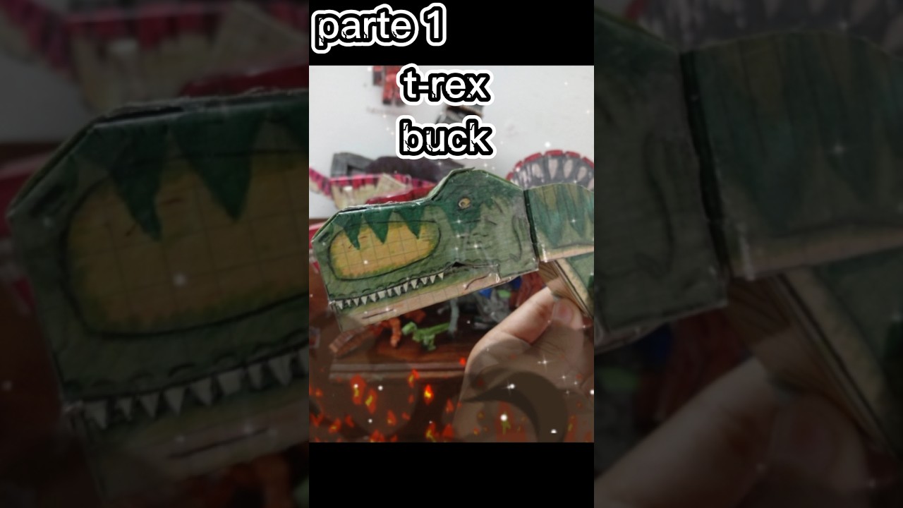 c&oacute;mo hacer un papercraft del t-rex buck🤩🦖#papercraft#jurassicparck#jurassicworld#terex#dinosaurios