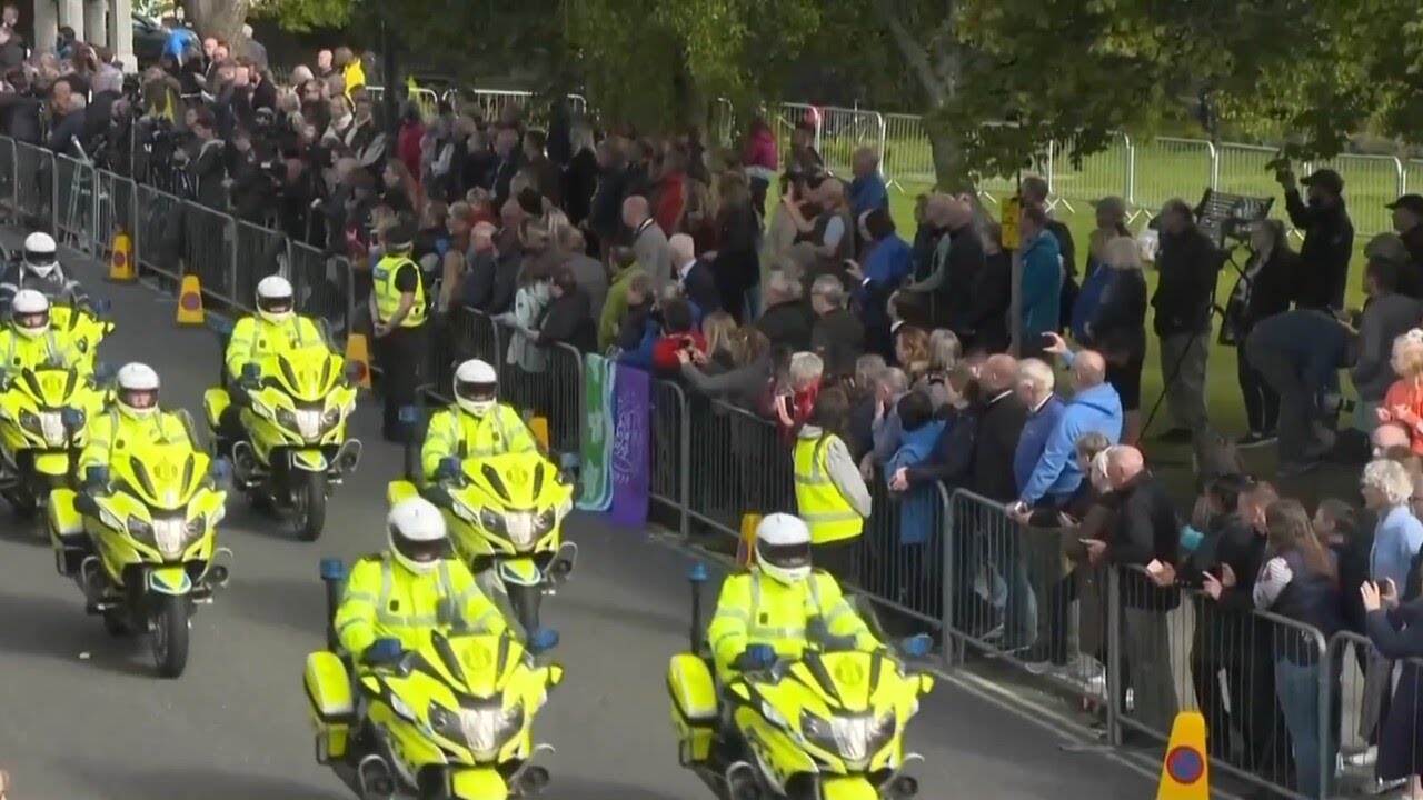 Large crowds expected to gather for Queen's coffin procession in Scotland