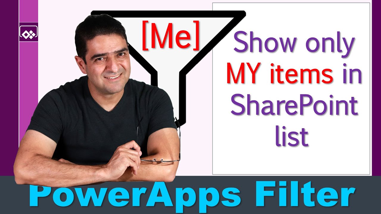 How to Filter SharePoint items for current user in PowerApps - [Me]