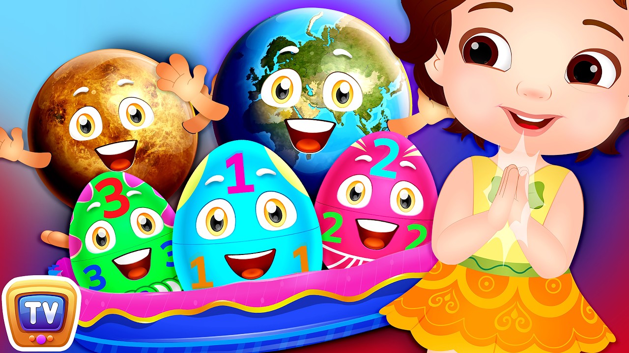 ChuChu TV Classics - Surprise Eggs Learning Space - Planets Of The Solar System – Sun, Moon & Earth