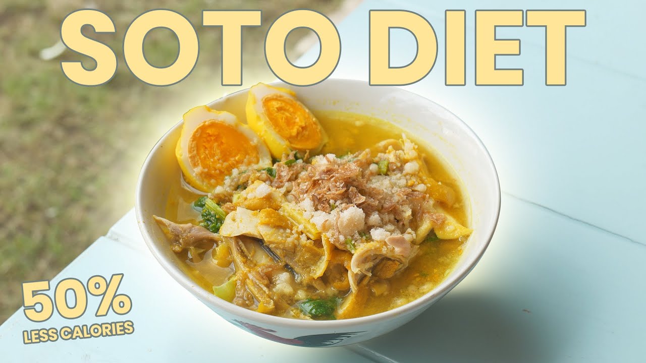 SOTO RENDAH KALORI UNTUK DIET SEHAT. Rasanya ga ada bedanya sama yg asli!
