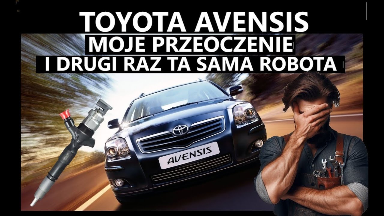 TOYOTA AVENSIS T25 WTRYSKI, POKRYWA ZAWOR&Oacute;W I ALTERNATOR,