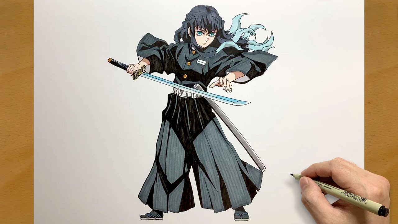 How to draw Muichiro Tokito full body from Demon Slayer | Kimetsu no Yaiba | draw anime | drawing