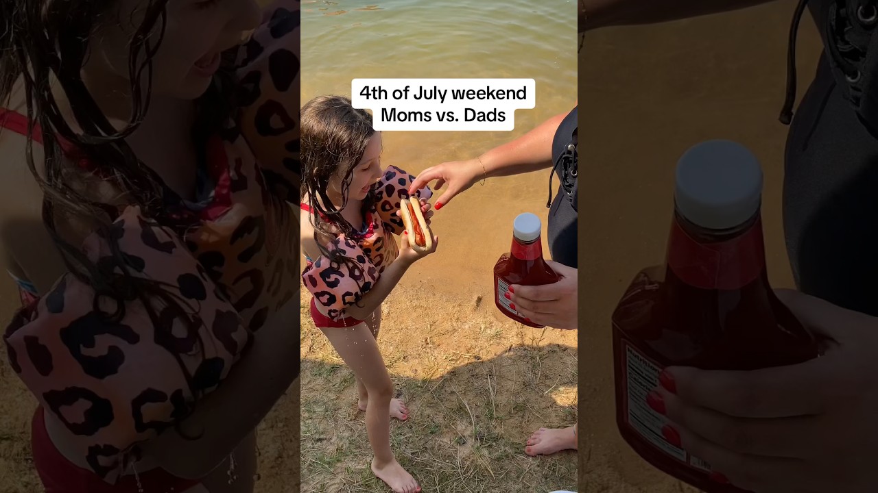 Moms versus dads 4th of July weekend. 🤣 #shorts