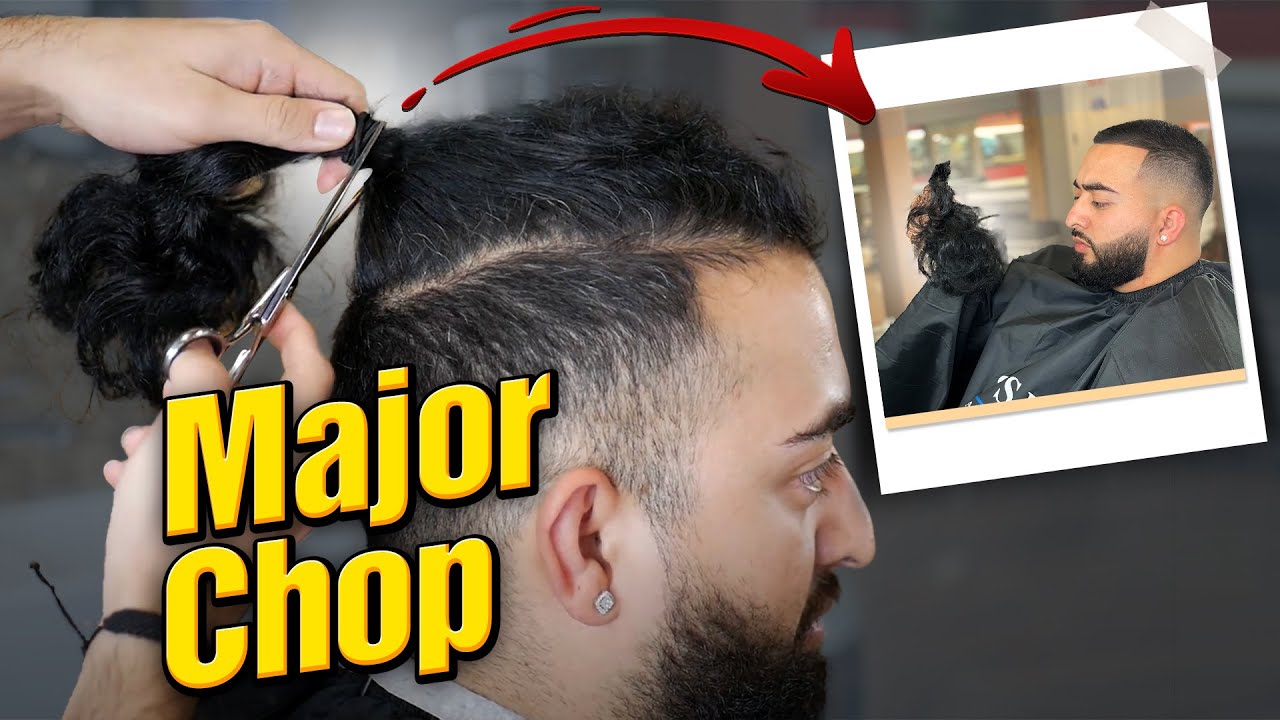 3 YEAR MAN BUN to BUZZ CUT TRANSFORMATION - Barber Tutorial