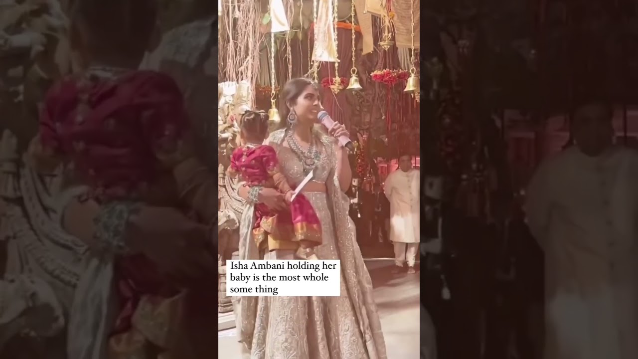 Isha Ambani cradles her baby with affection.❤#ishaambani #ambani  #shorts #trending  #ytshots ,viral