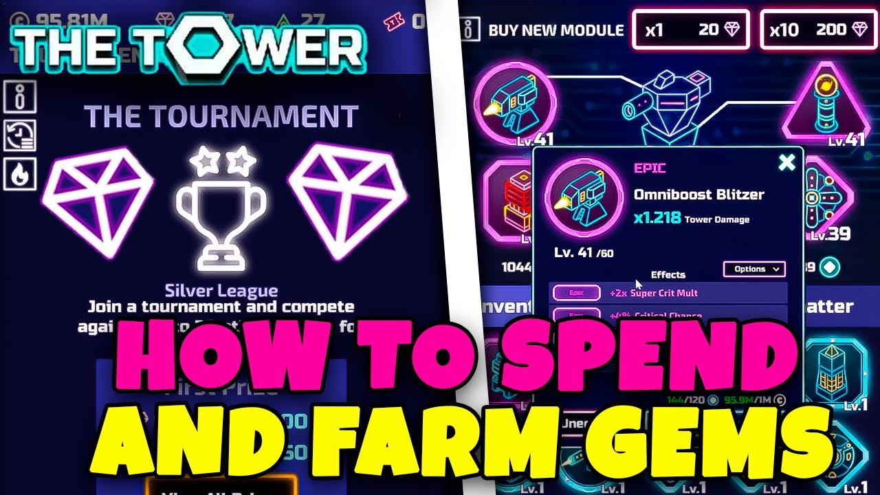 GEMS SPENDING AND FARMING GUIDE // THE TOWER