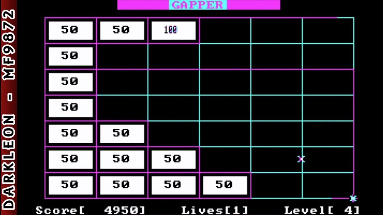 Gapper &copy; 1986 - PC DOS - Gameplay