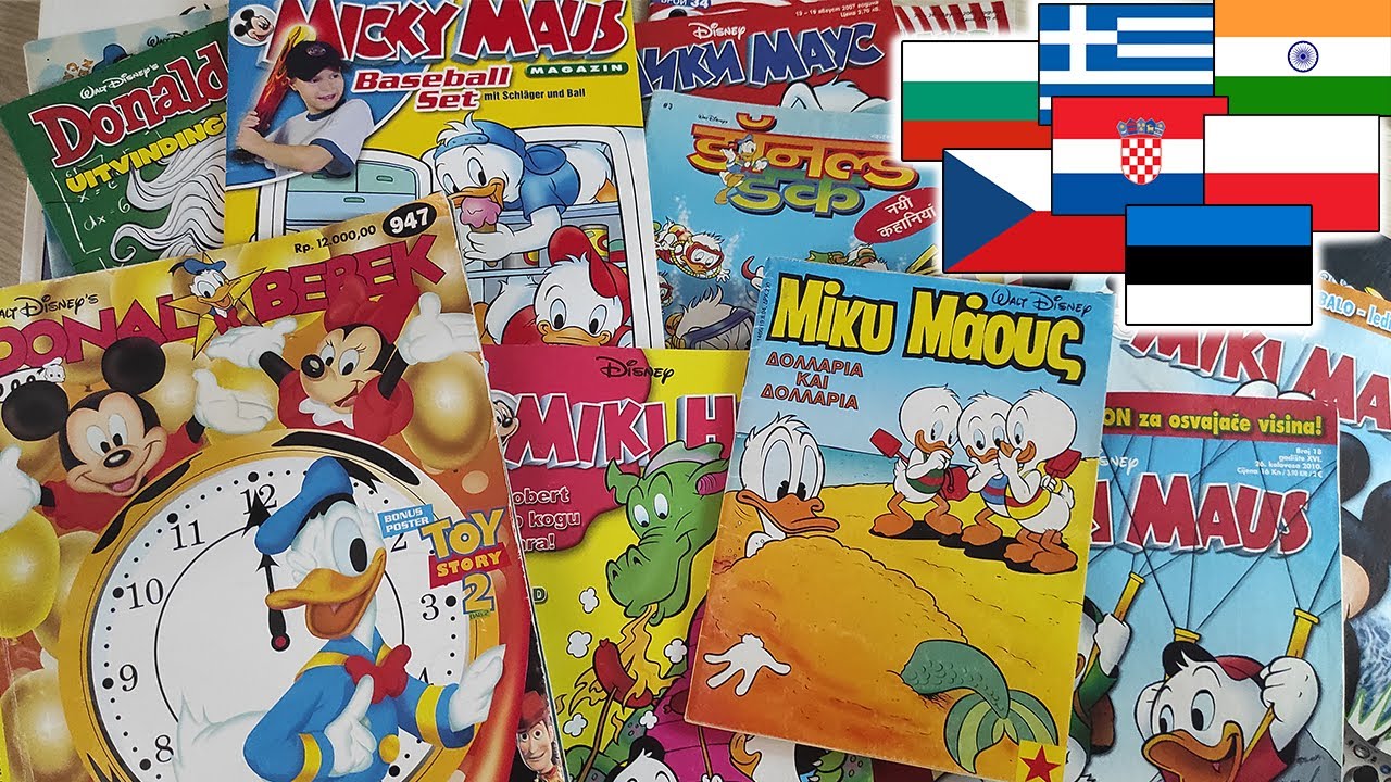 Fumetti di Topolino e Paperino da tutto il Mondo! 🇵🇱 🇫🇷 🇬🇷 🇮🇳 🇧🇬 🇭🇷 🇪🇪 🇮🇩 🇨🇿 🇳🇱