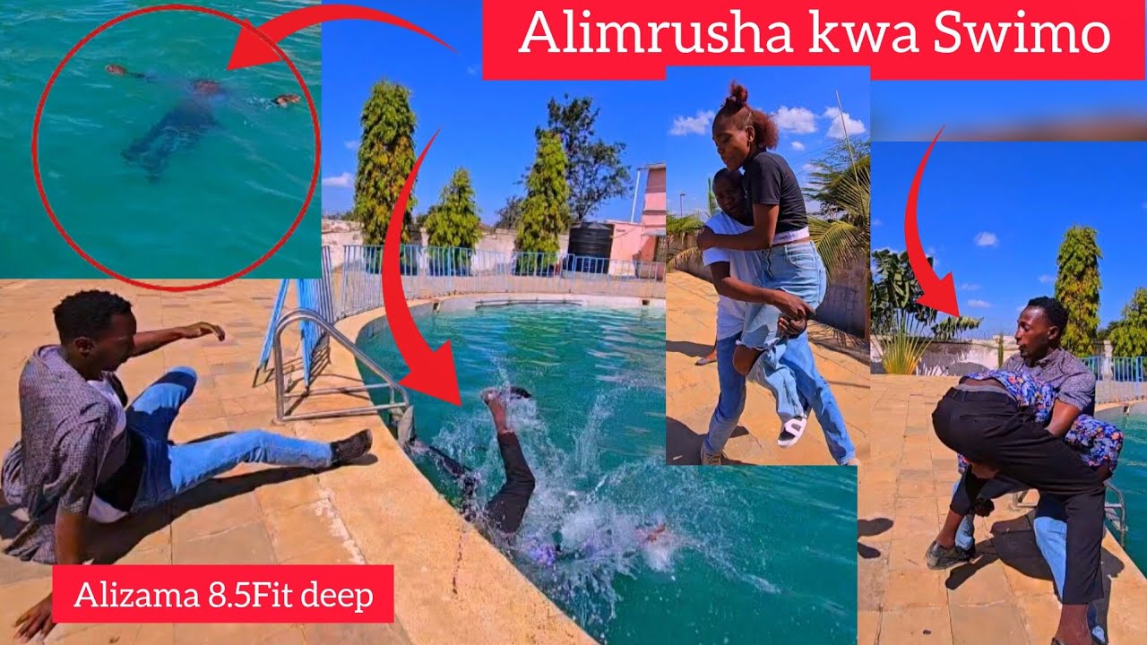 Ni mbaya he almost Ðįɛđ in a Swimming Pool karibu mtu aende kwa mungu