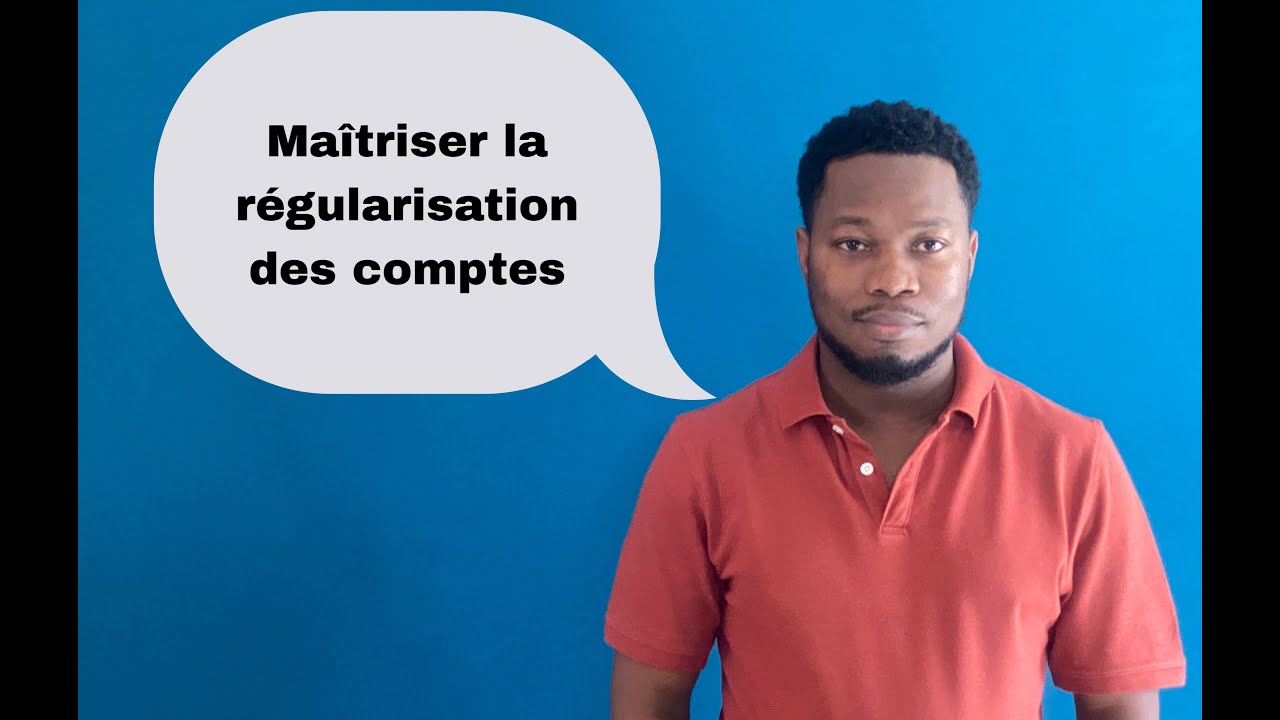 Régularisation des comptes  - Charges payées d’avance  1/3 - Partie 1