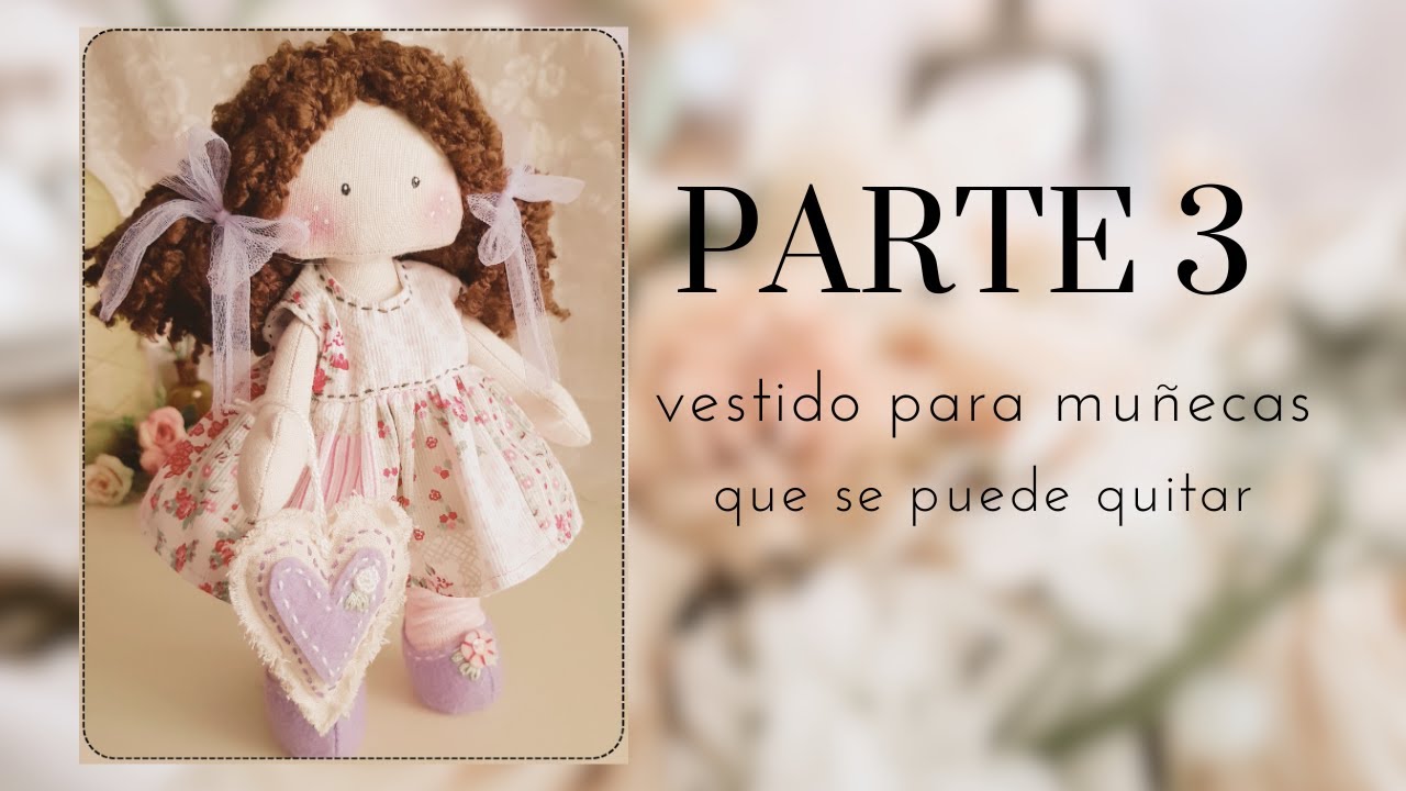 FÁCIL Y HERMOSO💕, mira como hacer un VESTIDO PARA MUÑECAS 👗✨ que se puede quitar. MOLDE GRATIS🎁