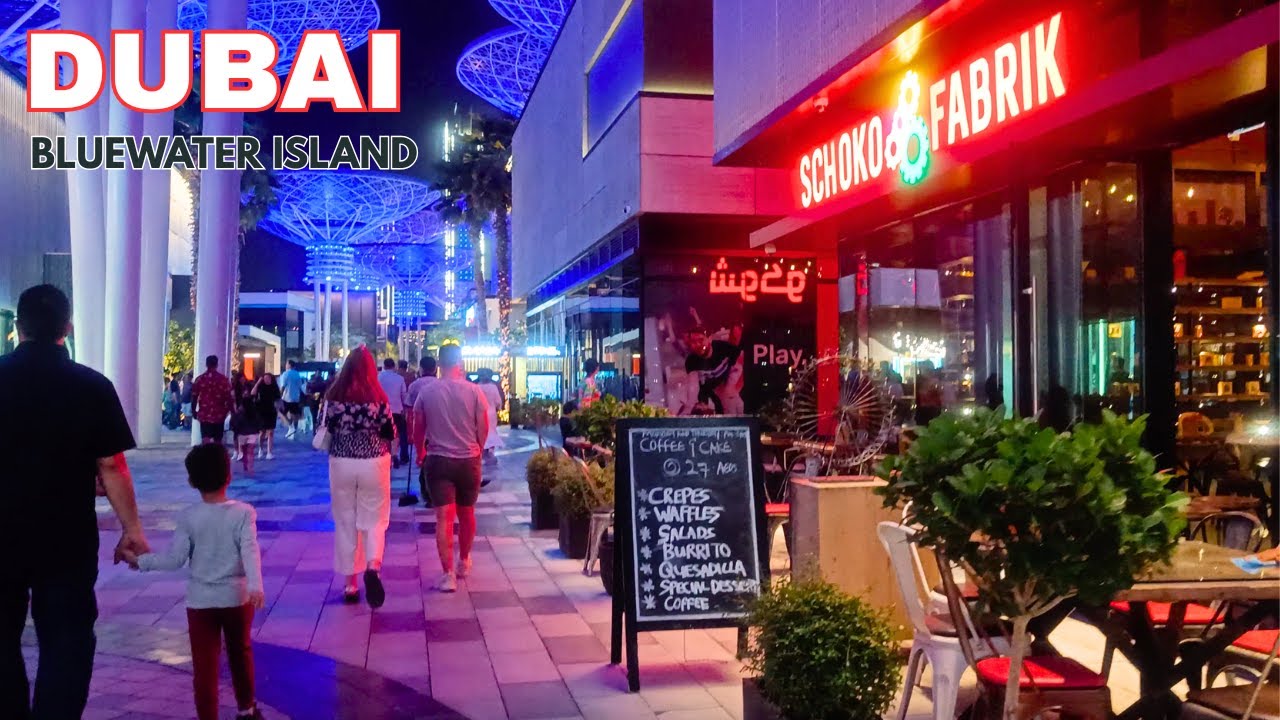 DUBAI 4k | Bluewater Island Evening Walking Tour