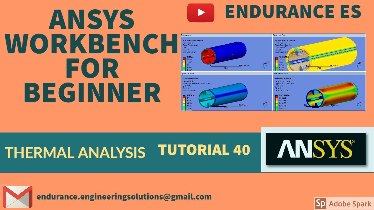 ANSYS |  THERMAL ANALYSIS OF HEAT PIPE |THERMAL STRESS & DEFORMATION | TUTORIAL 40