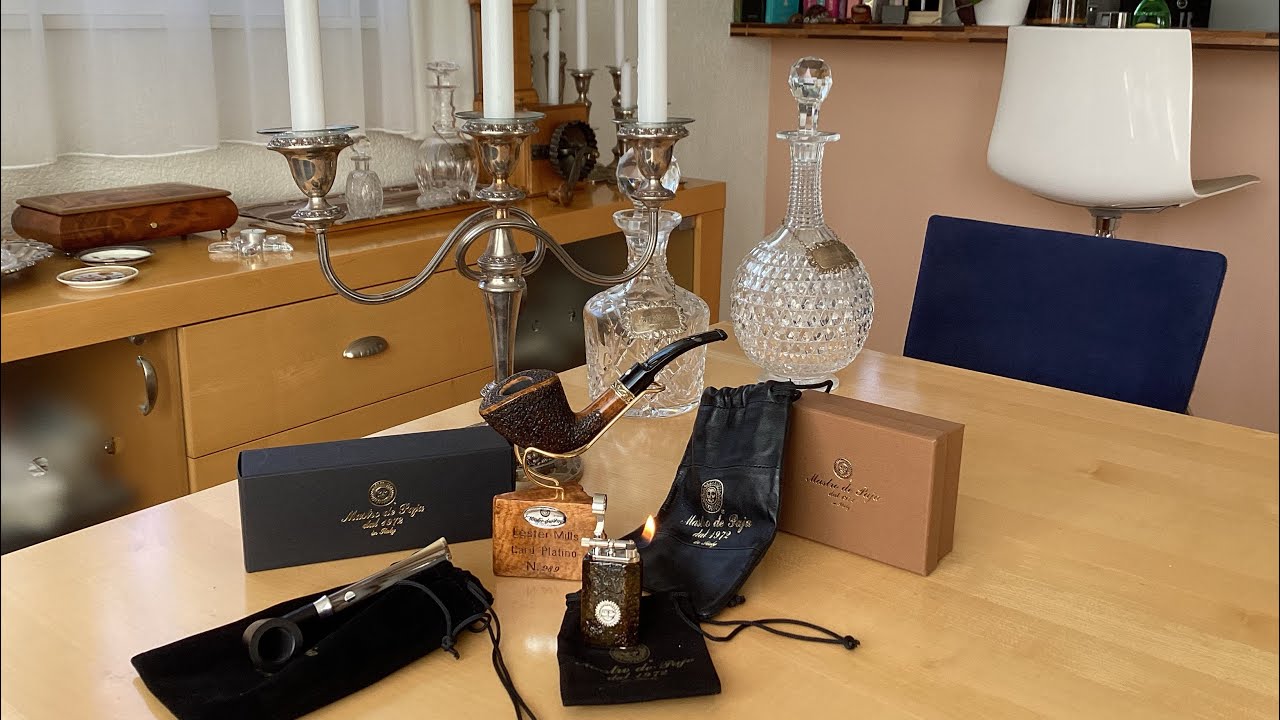 My new pipe and lighter…are…from the great and legendary…Mastro De Paja 😁🇮🇹