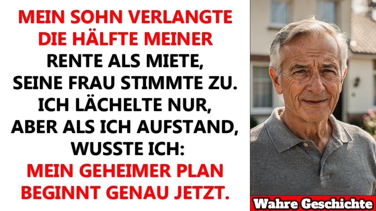 Mein Sohn forderte: „Gib mir die Hälfte deiner Rente!“ – Aber als ich vom Tisch aufstand …