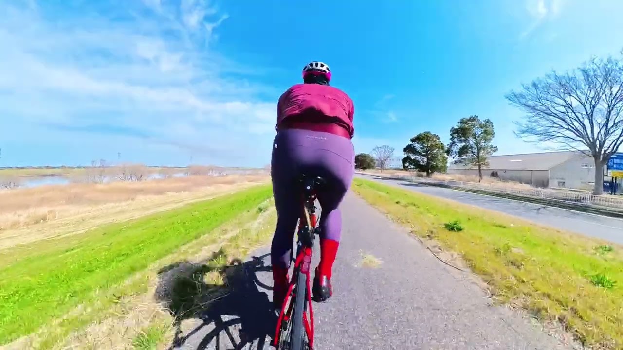 March 1, 2026 - 7km 🚴‍♂️🚴Tonegawa River’s concrete banks