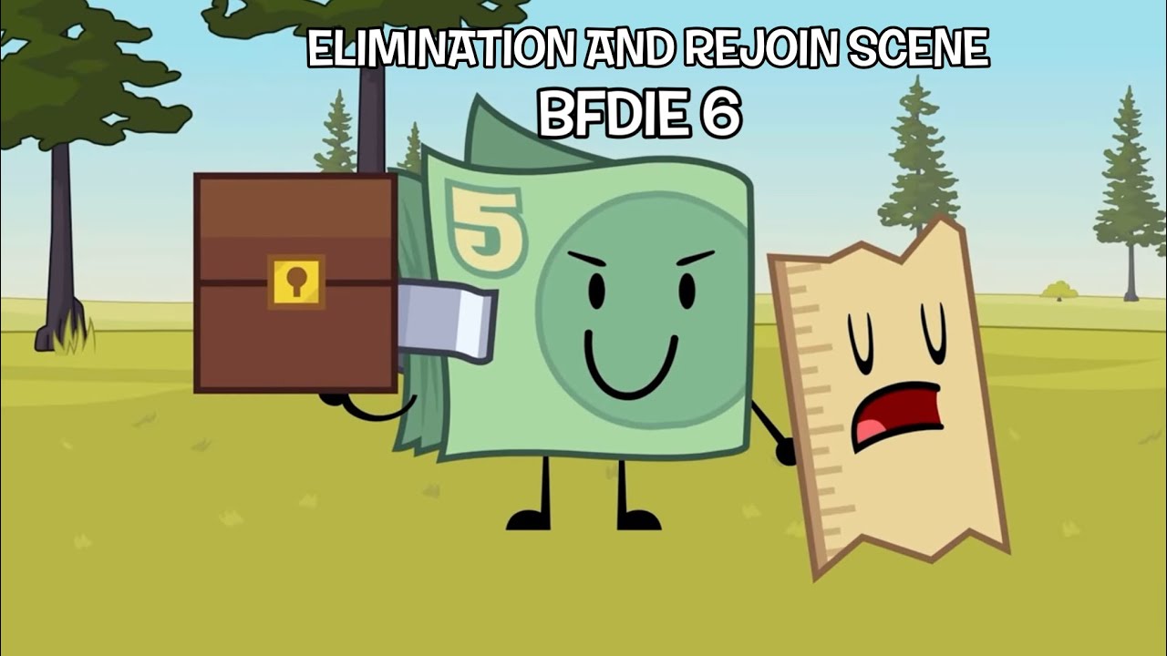 Сцена возвращения и выбывания в BFDIE 6
