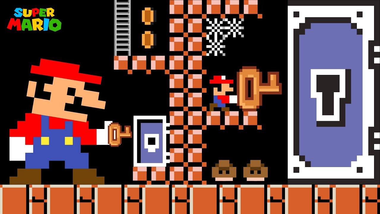 Spooky: What Happens When Mario and Tiny Mario Open the Door?