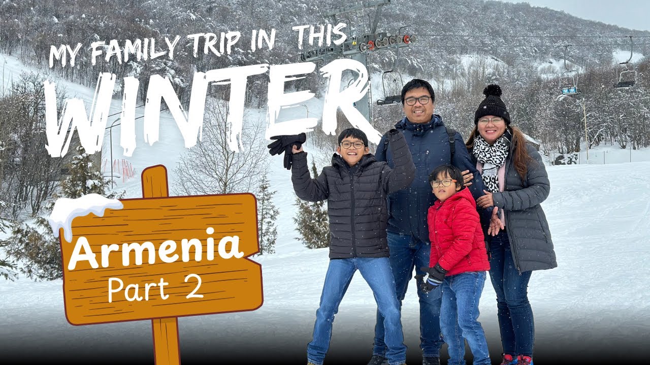 Enjoying the snow in Armenia, Part 2. | Canare Family #vlog 