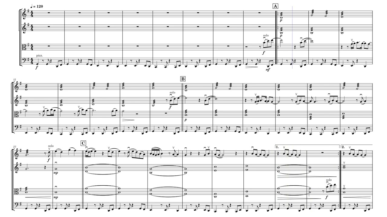 Stand By Me - Quartet arr. Krista Broadway Swider