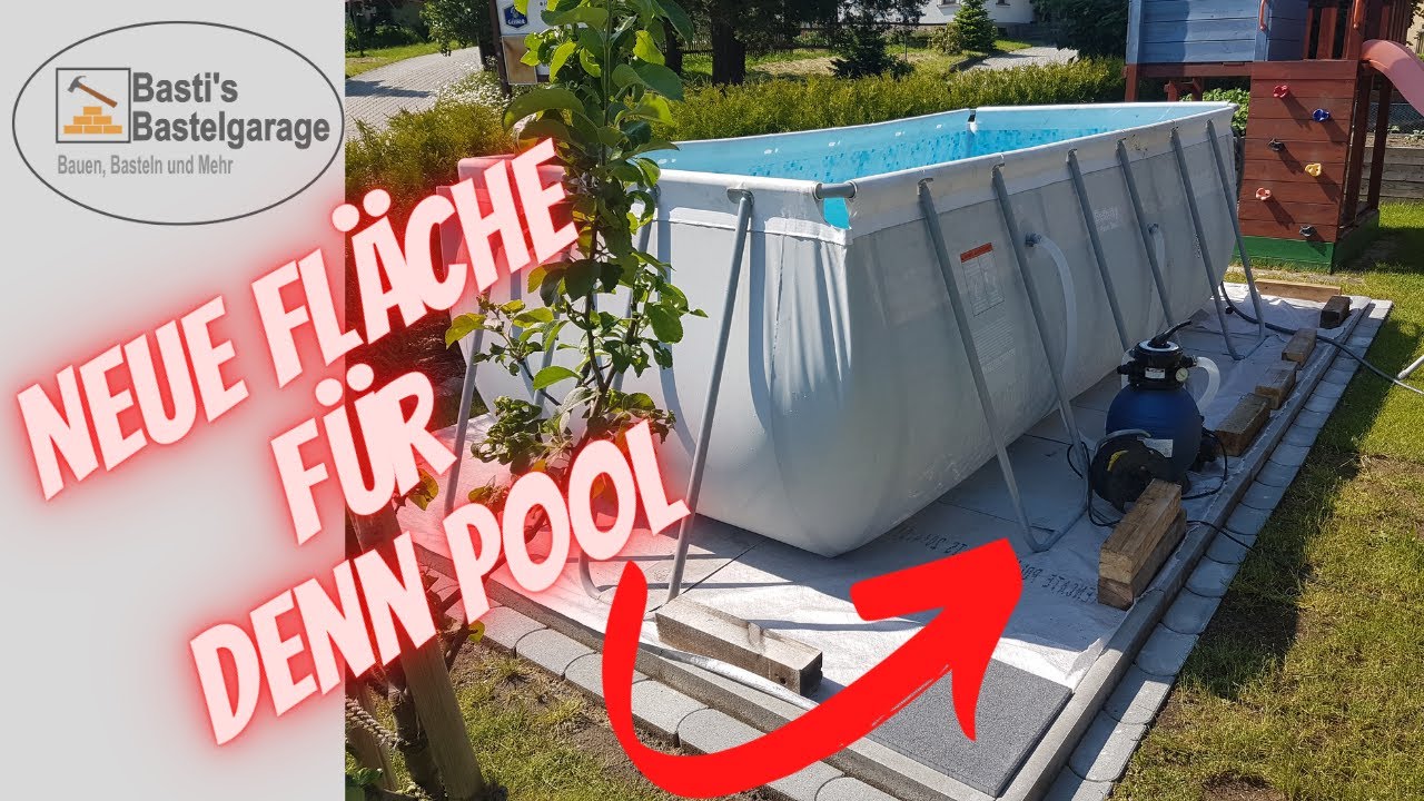 Eine neue Fläche für denn Frame Pool | Pool Untergrund | Rasenkante und Mähkante setzen