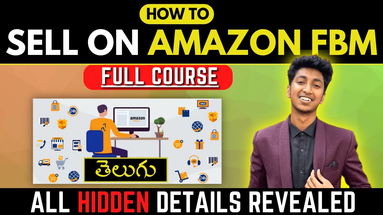 Amazon FBM (2023) Full Tutorial In Telugu | Sell On Amazon For Beginners | VICKY TALKS